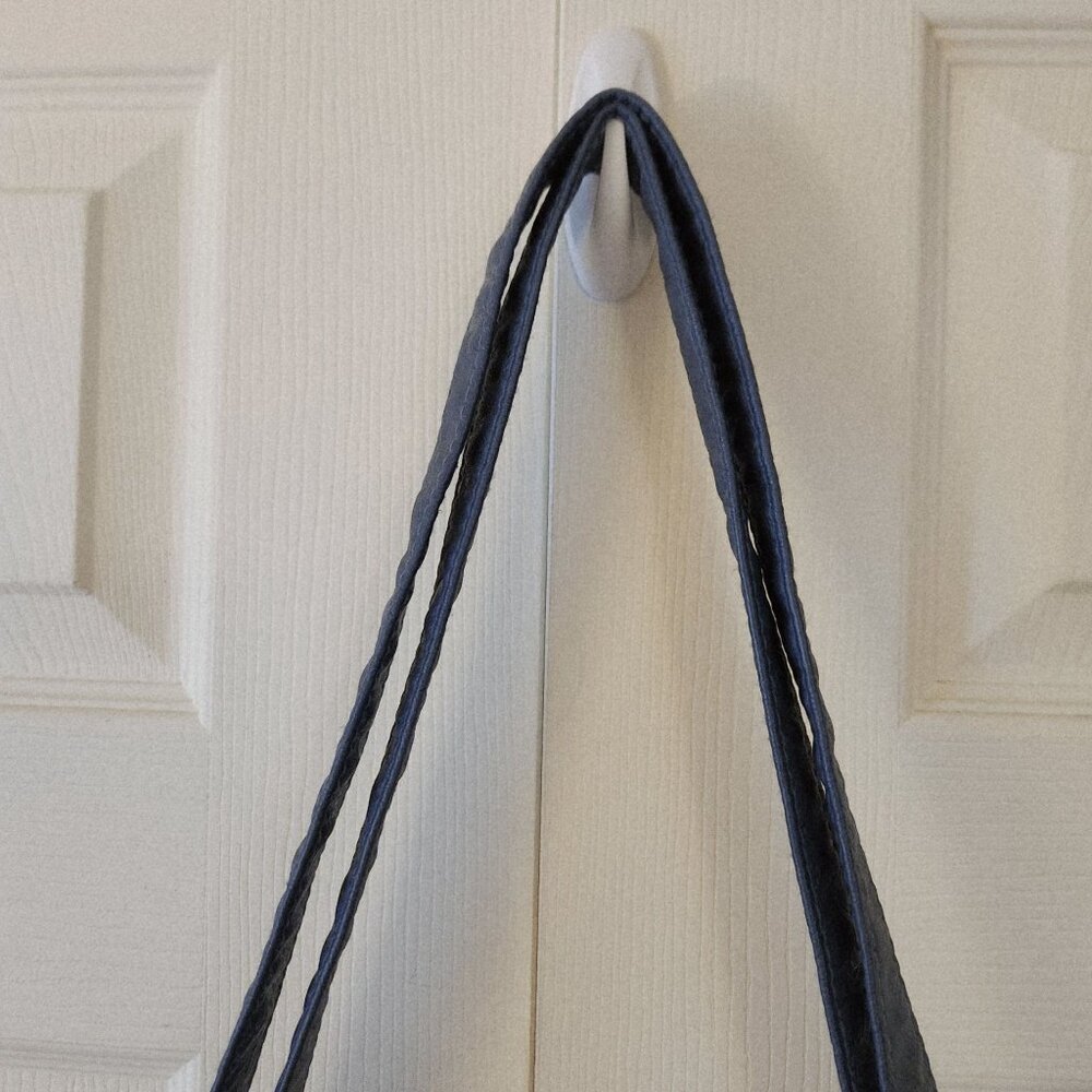 Stone & Co Embossed Smokey Denim Shoulder Bag With Adjustable Strap - Picture 6 of 14